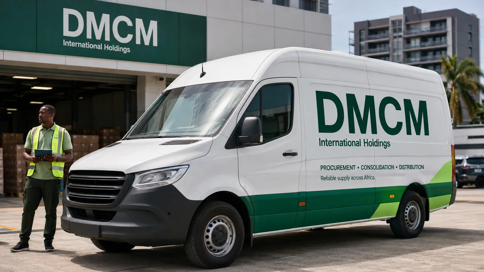 DMCM-branded business material